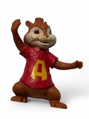 McDonald’s Alvin Chipwrecked Figure Red Tropical Shirt 4in